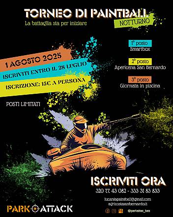 Torneo di paintball in notturna – 2ª edizione